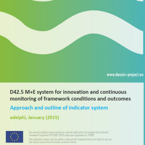 D42.5 M+E system for innovation and continuous monitoring of framework conditions and outcomes (internal)