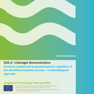 D35.2 Llobregat Demonstration - Economic analysis and proposed payment regulation of the identified ecosystem services