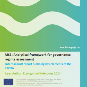 MS3 - WP12 - Analytical framework for governance regime assessment