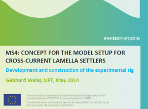 MS4 - WP21 - Concept for the model setup for cross current lamella settlers
